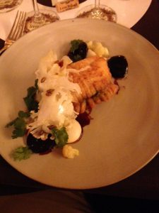 Skate-main course at the tasting 